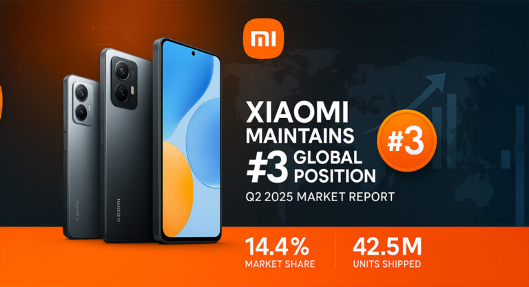 Xiaomi mempertahankan posisi ketiga yang kuat di pasar global Q2 2025
